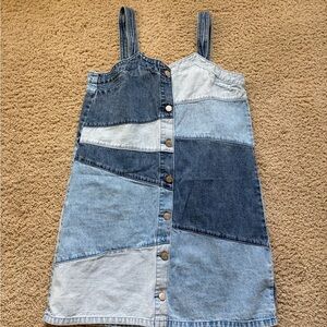 GAP Women's Denim Patchwork Mini Dress